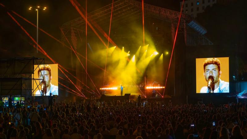 Santa Cruz de La Palma vivió la fiesta musical del año con Pablo Alborán