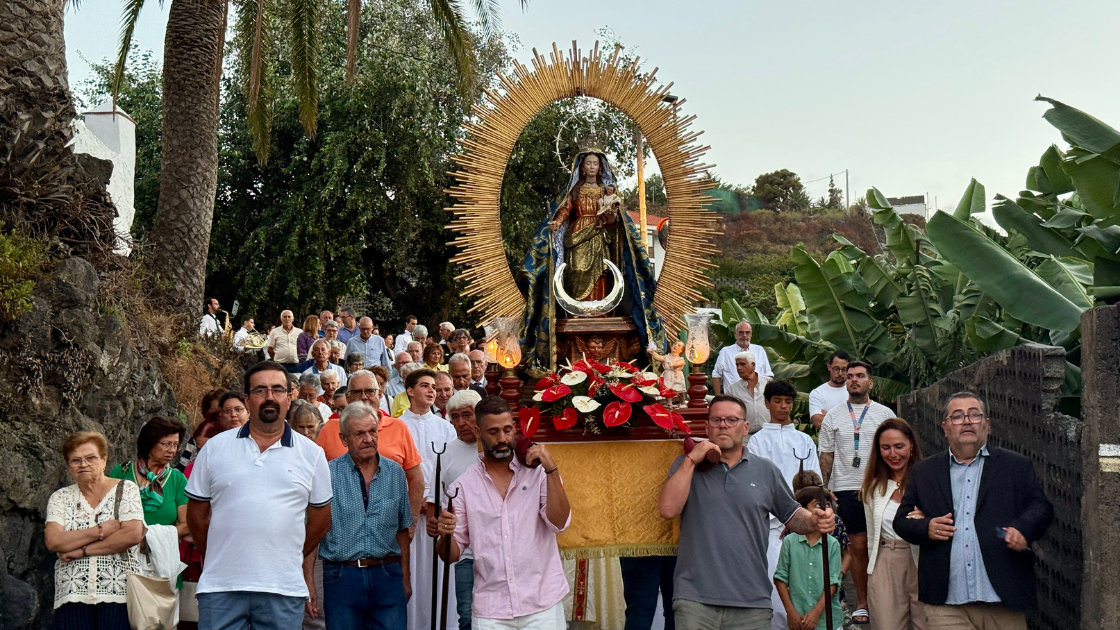 Procesión en Breña Alta Fiestas del Socorro