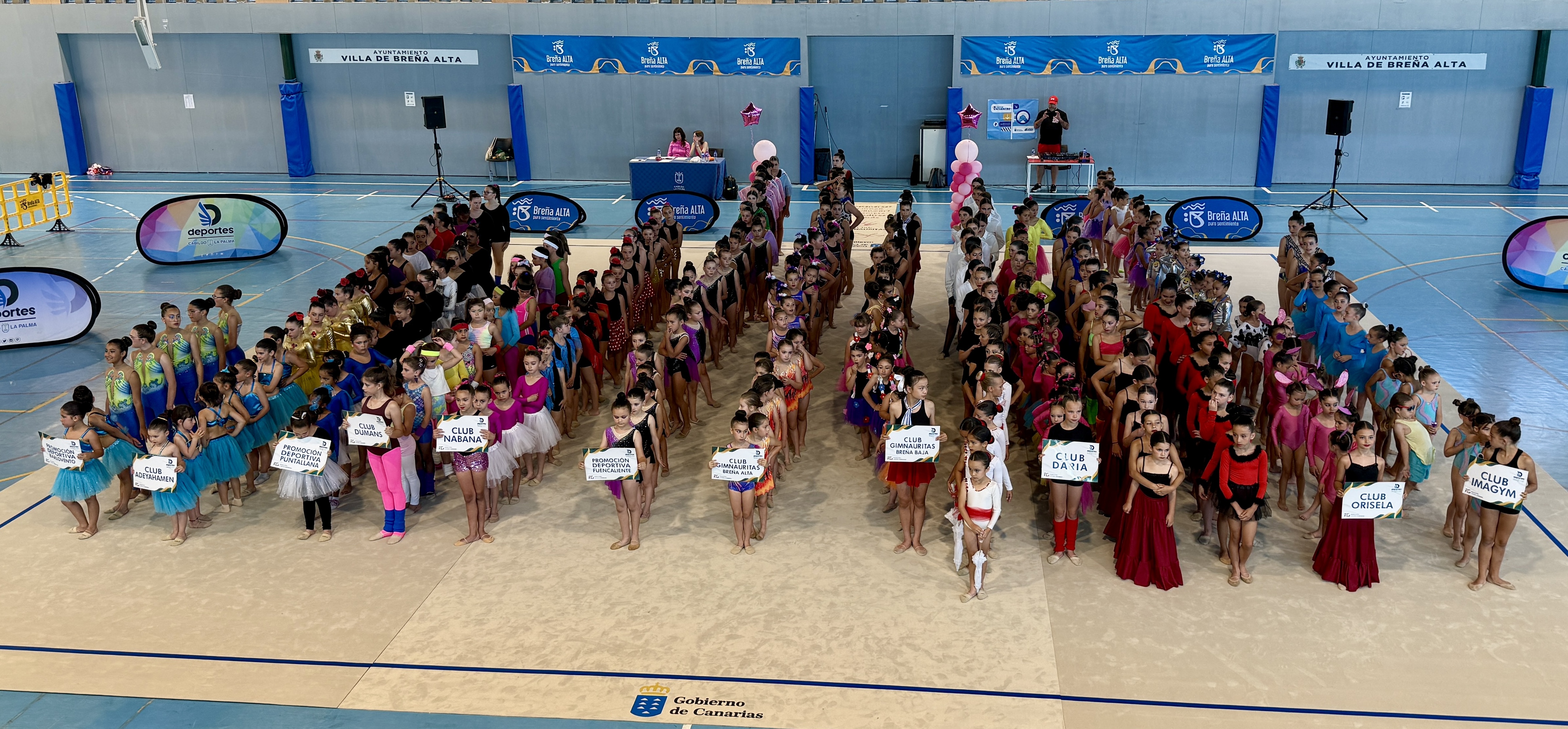 Breña Alta reunió el talento insular en una gran exhibición de gimnasia rítmica 