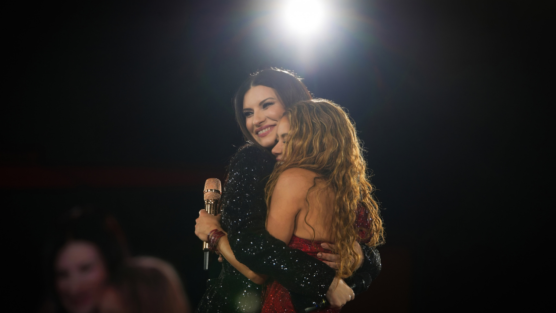 Laura y Shak en Madrid Shakira y Laura Pausini